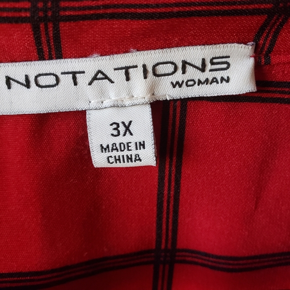 Notations Blouse 3X - Picture 2 of 9
